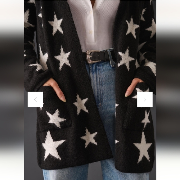 Maeve for Anthropologie Oversized Star Cardigan - Picture 4 of 10